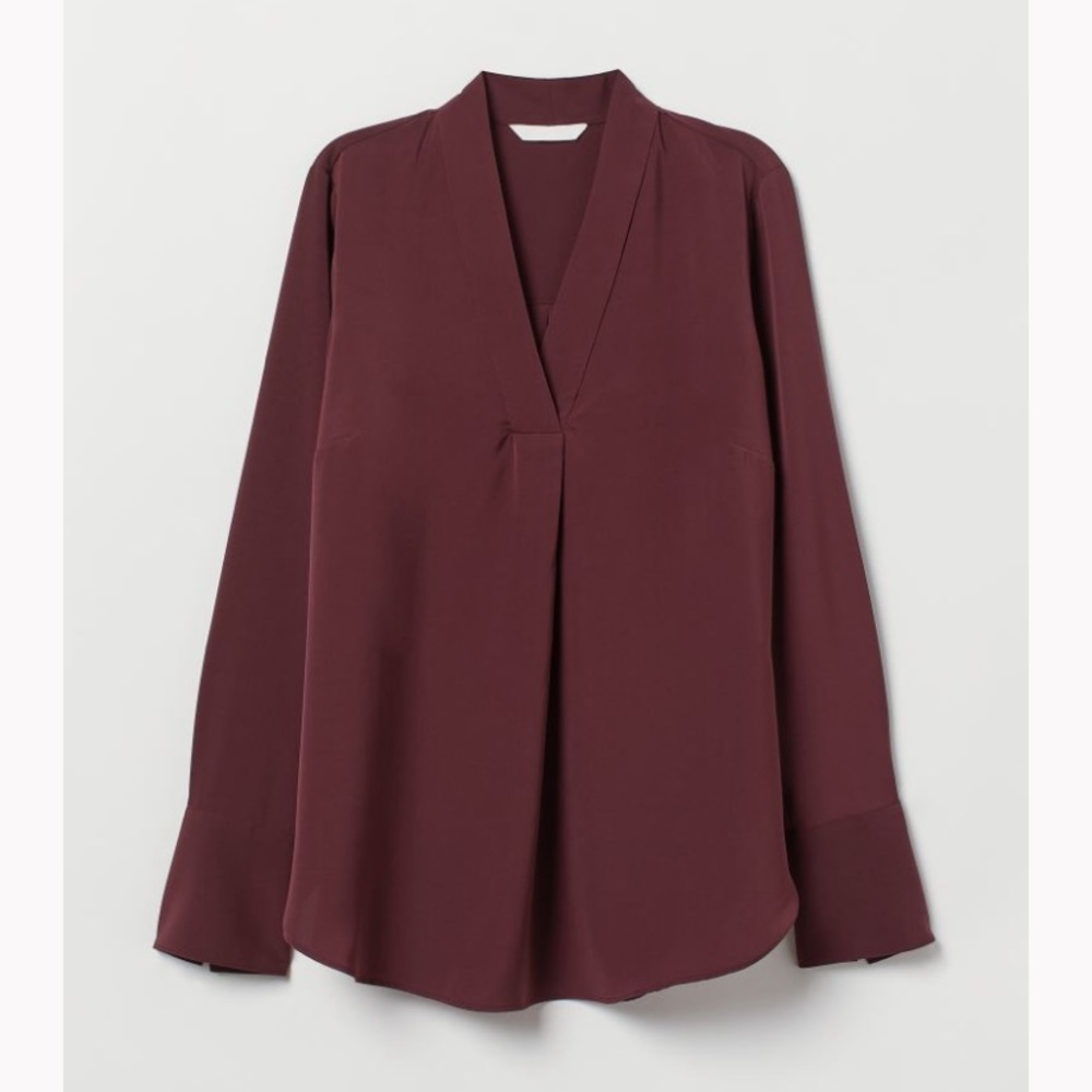 H&M V-neck Blouse Size 2